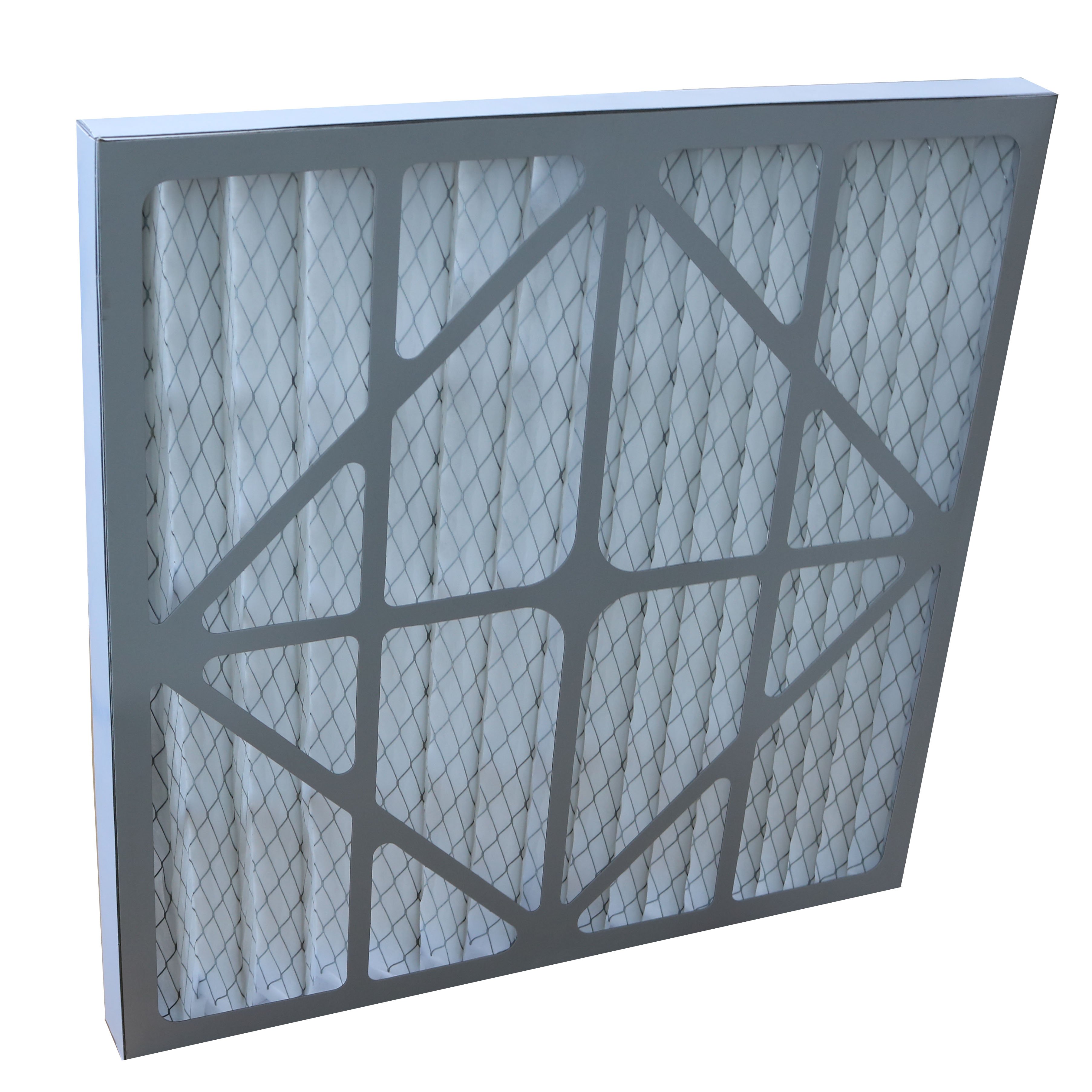 Cardboard Frame Primary HVAC Panel Pleated Pre Filter Pleated Air Filter With Mesh