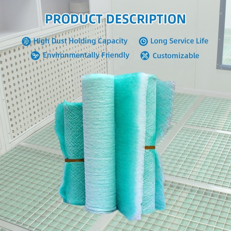 Factory Direct Fiberglass Media Filter for Spray Booth Air-condition System Paint Stop Filters