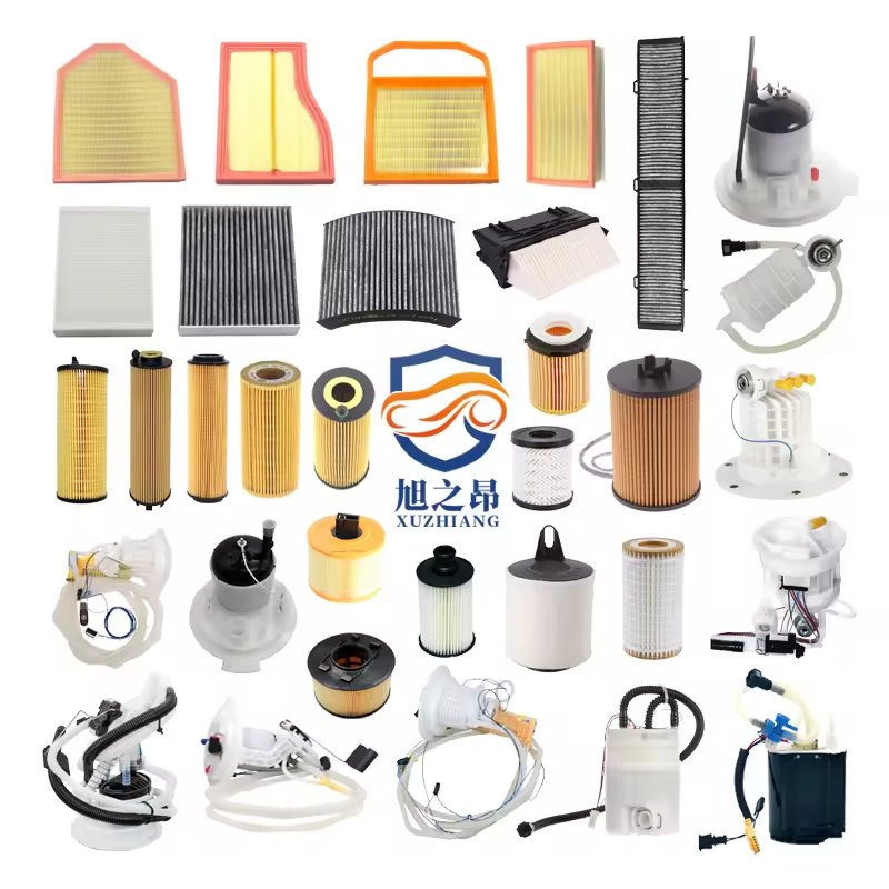 German French Car Parts Fuel Filter Air Filter Oil Filter for BMW Mercedes Ben Peugeot Land Rover AUDI VW Porsche Citroen