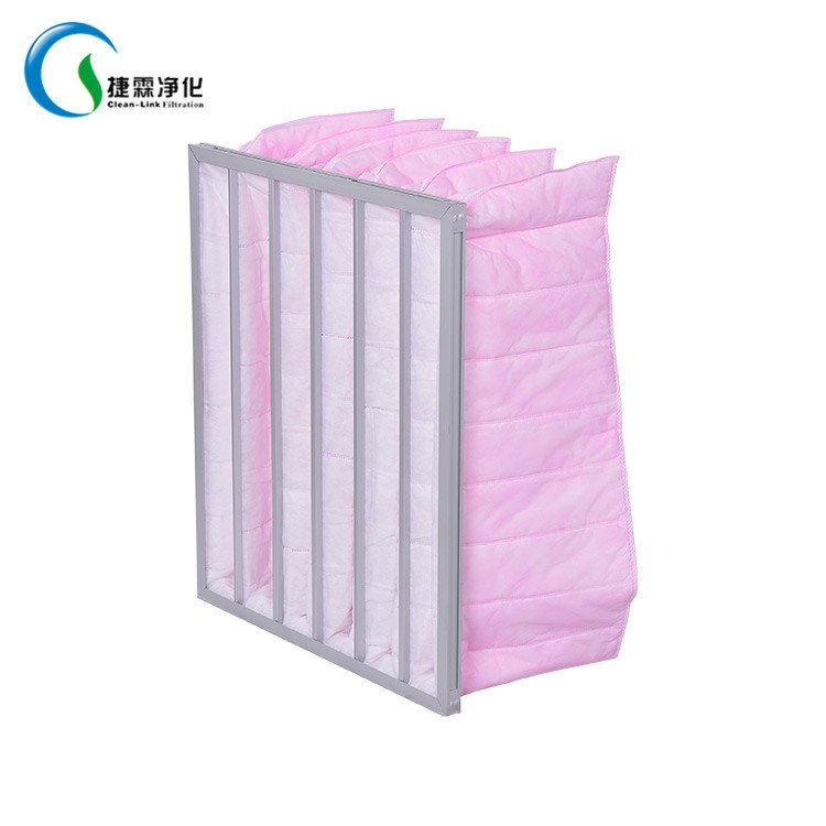 Plastics Industry Merv13 F7 Secondary Middle Efficiency Pocket air Filter