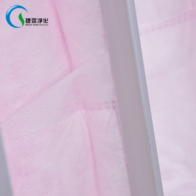 Plastics Industry Merv13 F7 Secondary Middle Efficiency Pocket air Filter