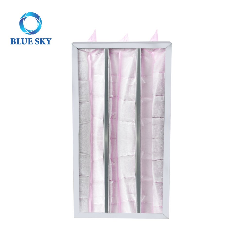 593x285x340mm HVAC F7 Air Filter Medium Efficiency AC Air Pocket Filter for Ventilation System