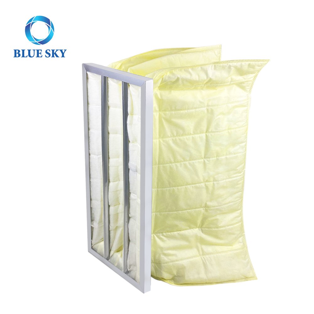 593x285x340mm HVAC F7 Air Filter Medium Efficiency AC Air Pocket Filter for Ventilation System