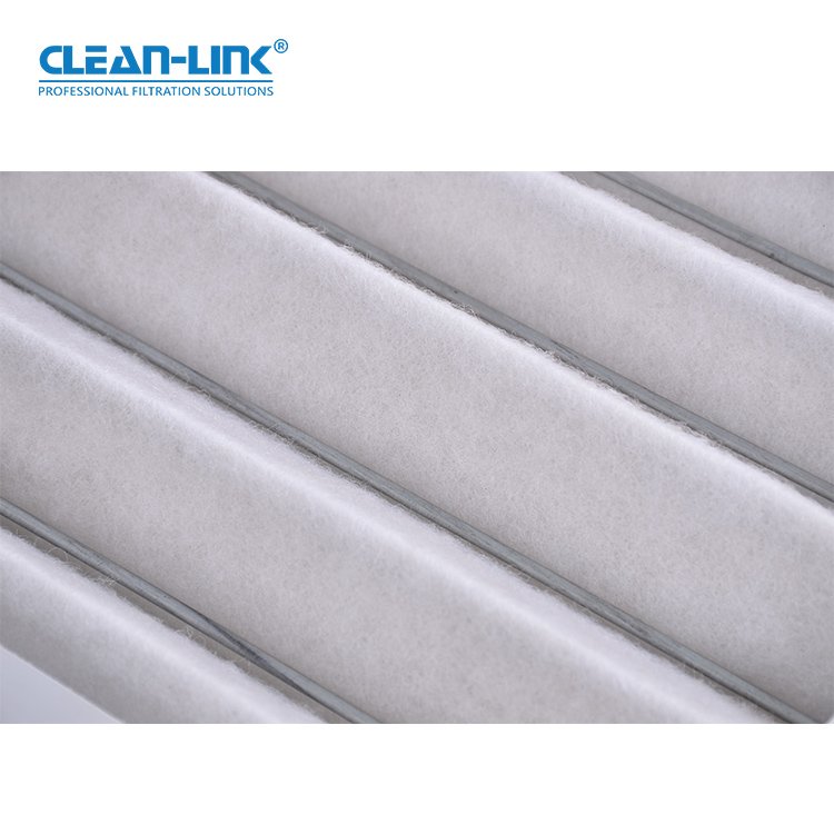Clean-Link Washable Pleated Synthetic Fiber Medium Panel Type Primary air Filter with Aluminum Frame