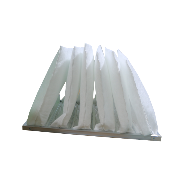 Medium Efficiency White Non-Woven Pocket Bag Synthetic Fiber Air Filter Media for Home