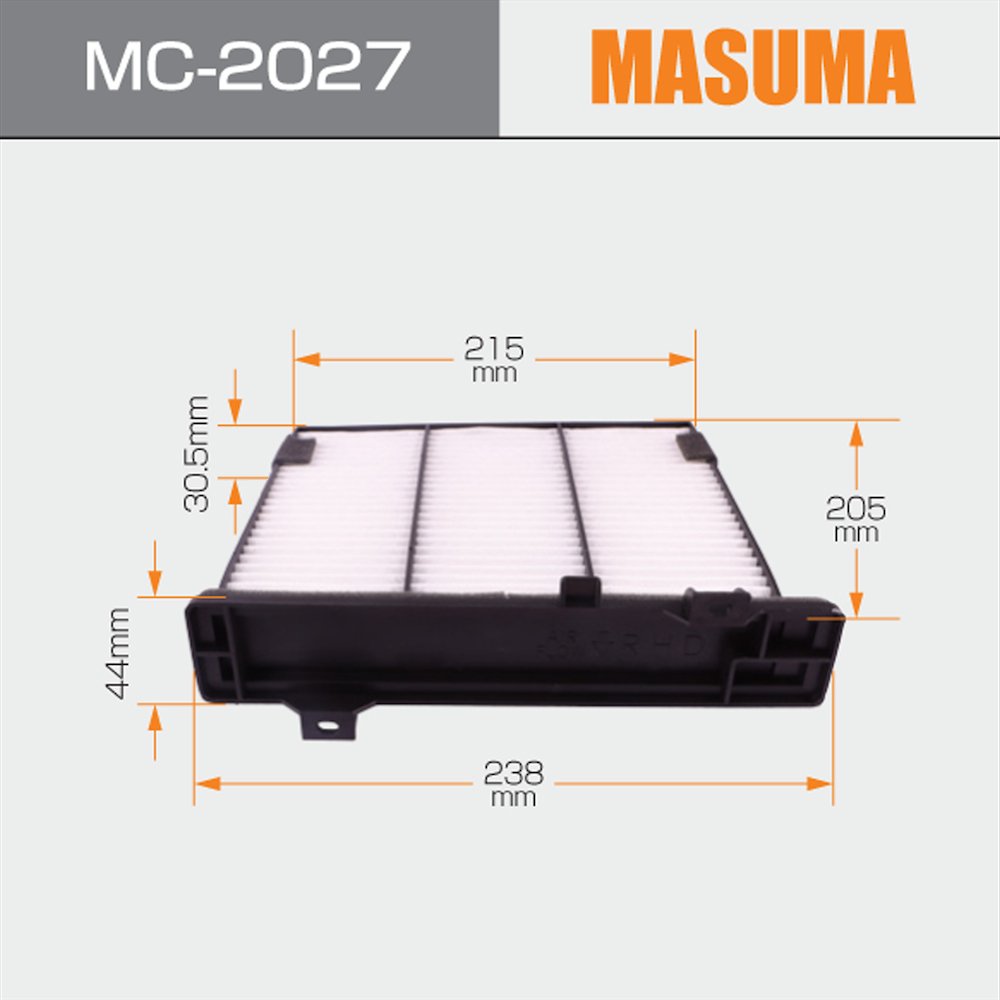 MC-2027 MASUMA High Efficiency Auto Chassis Parts Cabin Air Filter MR500057 for MITSUBISHI MONTERO