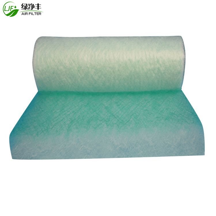 50mm 70mm Filter Arrestor Factory Manufacturing Air Material Clean Floor Fiberglass Spray Booth Filters Media for Painting Room