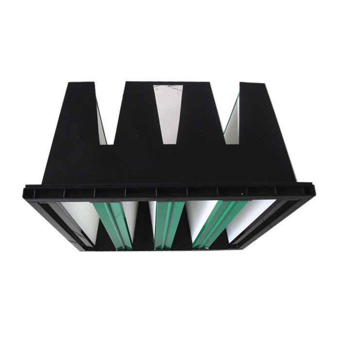 Medium Efficiency F7 Plastic Frame 592 X 592X 2 92mm Mini-pleated Compact 4 v Bank Air Filter