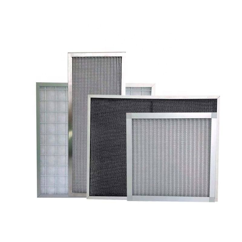 High Temperature Resistance Furnace Air Filter Static Steel Wire Mesh Pleated Primary Filter