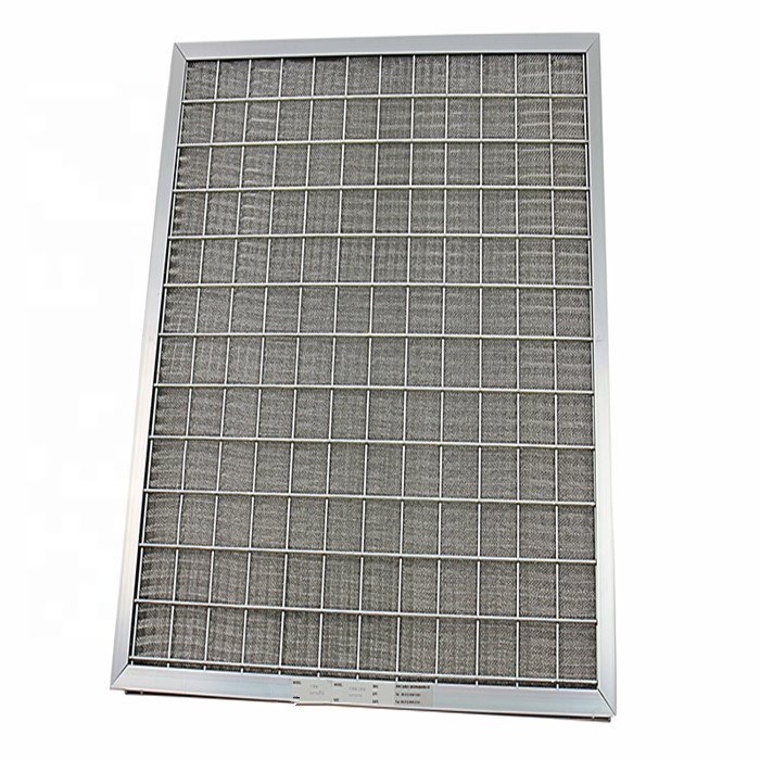 High Temperature Resistance Furnace Air Filter Static Steel Wire Mesh Pleated Primary Filter