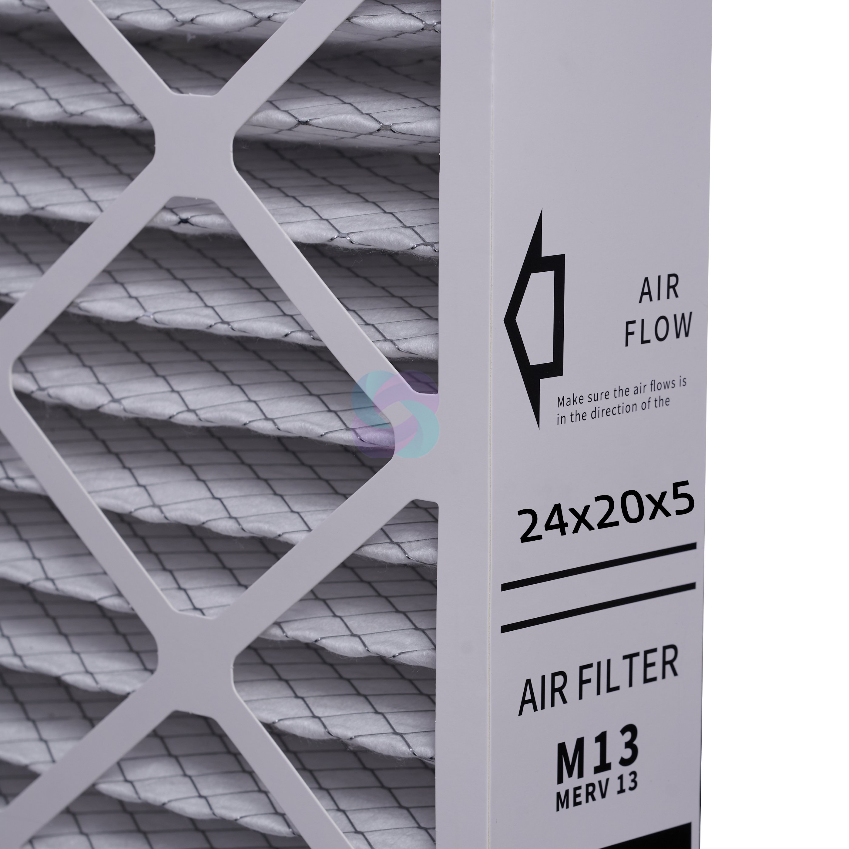 Cheap Price Ac Furnace Hvac Pleated Filter 24x20x5 Merv 13 Pleated air Filter for air Purification System