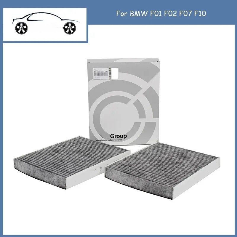 Pollen Cabin Filter for BMW 5 Series F10 535d 64116809933 64116991537 64119272641 64119272642 Activated Carbon Cabin Air Filter