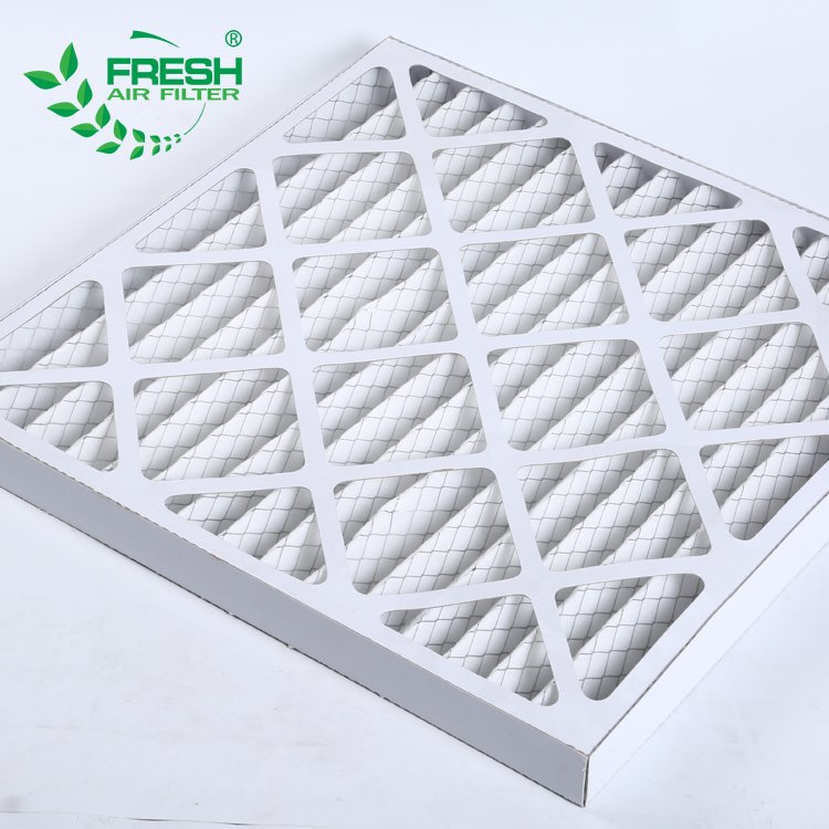 G2 G3 G4 F5 Frame Industrial Cardboard air Pre Filter Pleated Panel air Filter