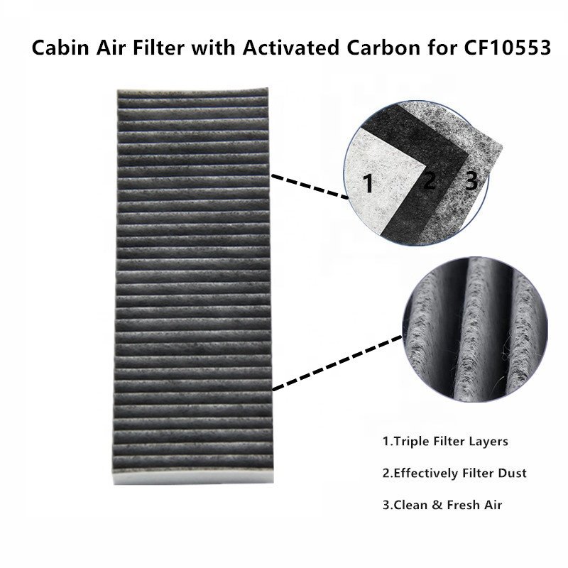 HAINTE Premium Cabin Air Filter with Activated Carbon Replacement Air Filter for Nissan Frontier NV1500 NV2500 NV3500 Pathfinder