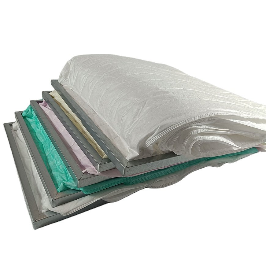 Medium Efficiency Filter Pocket Qualified Manufacturers Station Grade Bag Medium Air Filter for Dust Collecting