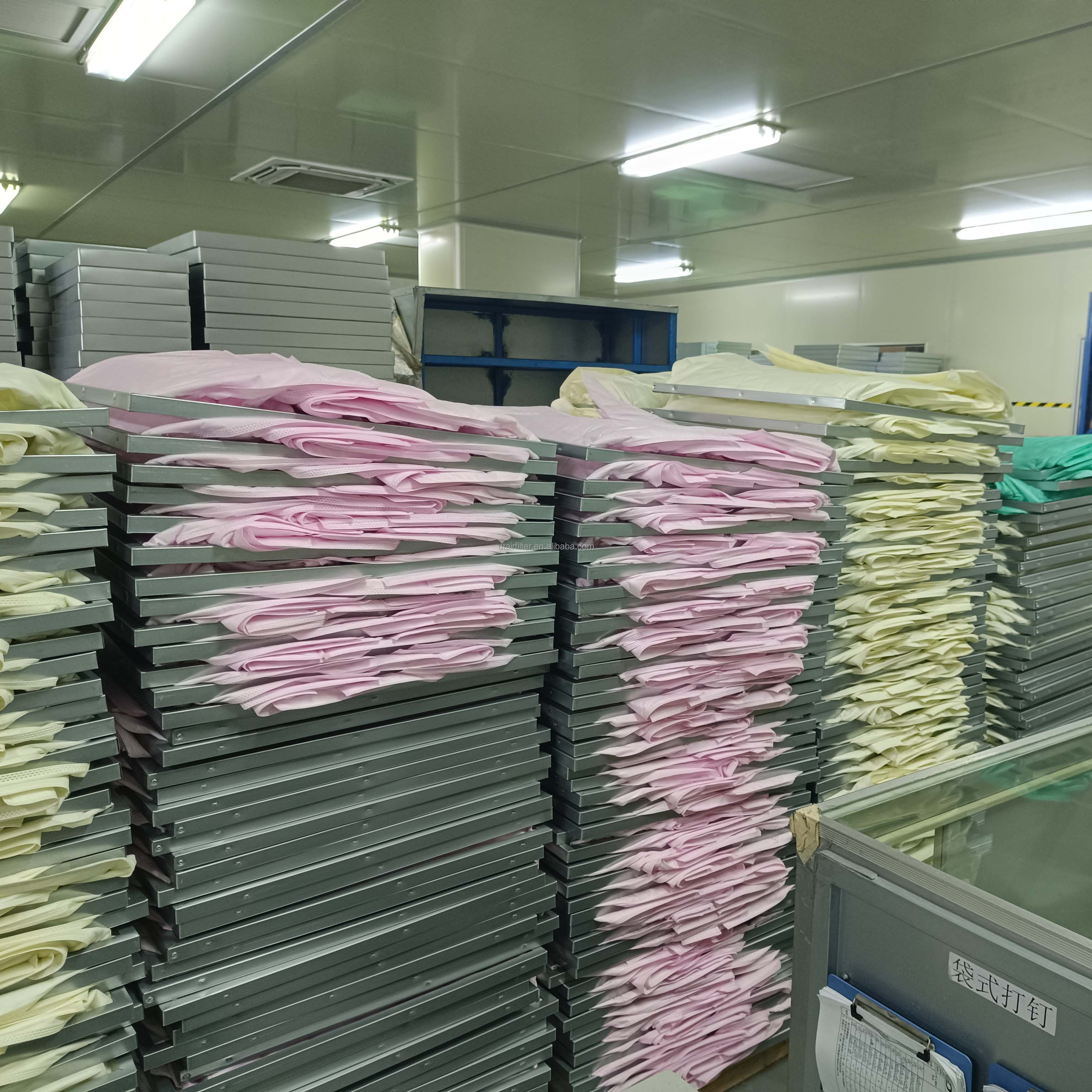 Medium Efficiency Filter Pocket Qualified Manufacturers Station Grade Bag Medium Air Filter for Dust Collecting