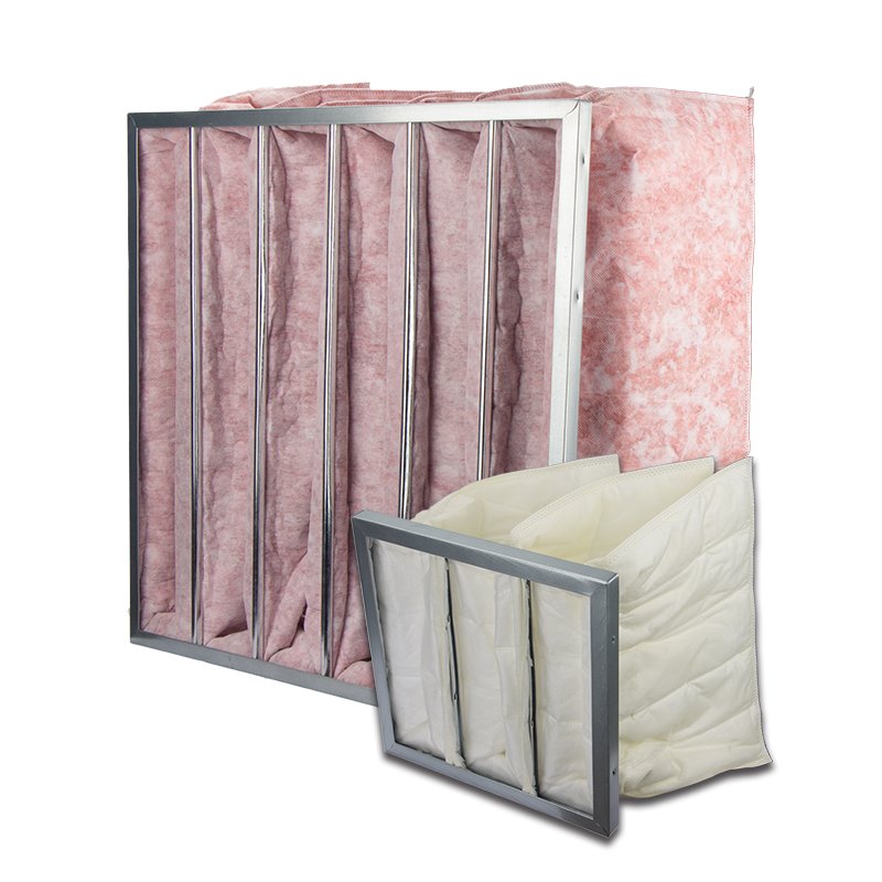 Factory HVAC Air Conditioning System Bag Filter Pocket High Airflow Fiberglass Material Ventilation Carbon Core Cardboard Farm