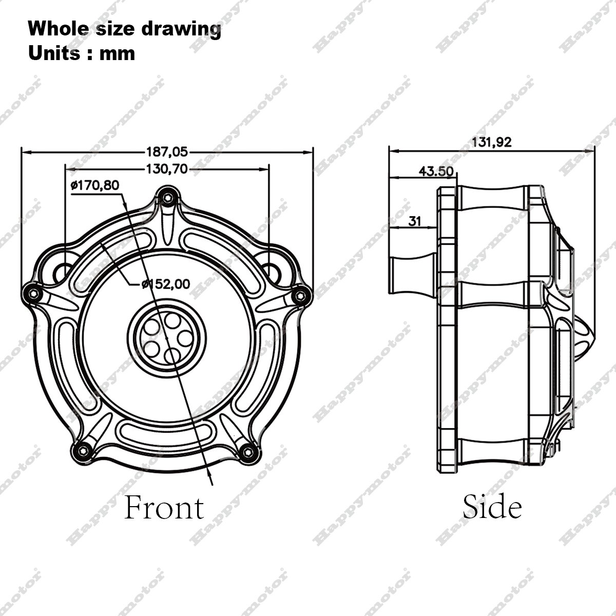 Motorcycle CNC Machining Parts air Cleaner for harley Sportster XL Iron 883 XL1200 1991-up Air Filter Chrome air Intakes