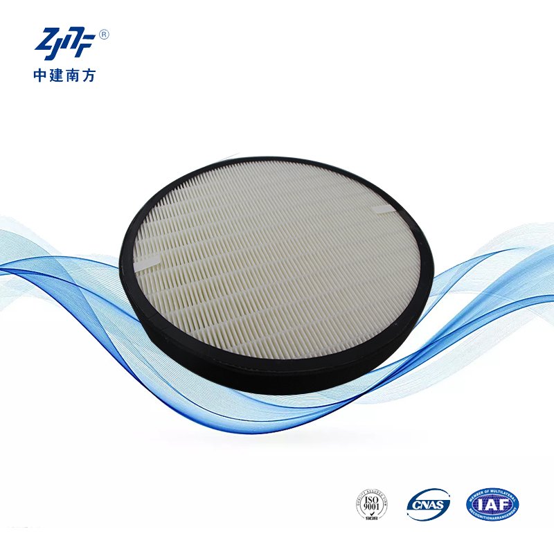Customized Round Disc Shape HEPA Panel Filters New Synthetic Fiber Media for Home Ventilation System with Fiberglass Core