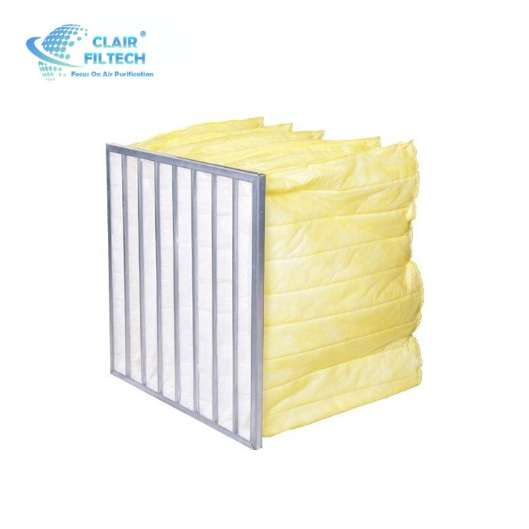 High Efficiency Hepa Filter Sterilization Pockets Air Filter H13 H14 Glass Fiber Filter Media