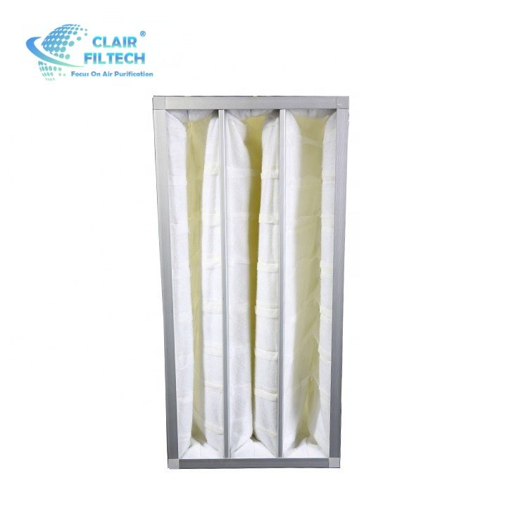 High Efficiency Hepa Filter Sterilization Pockets Air Filter H13 H14 Glass Fiber Filter Media