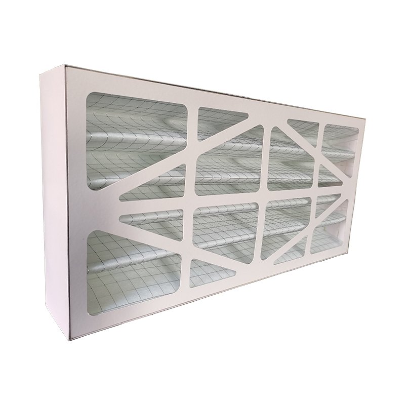 HVAC Cardboard Frame 16x20x1 Merv 8 Merv 11 Merv 13 Synthetic Fiber Pleated Panel Filter Customized Sizes Manufacturing Plants