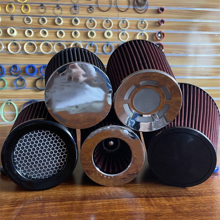 High Performance - Universal Clamp-On Chrome SPORT Rubber Air Filter