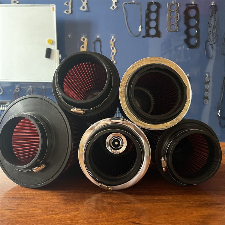 High Performance - Universal Clamp-On Chrome SPORT Rubber Air Filter