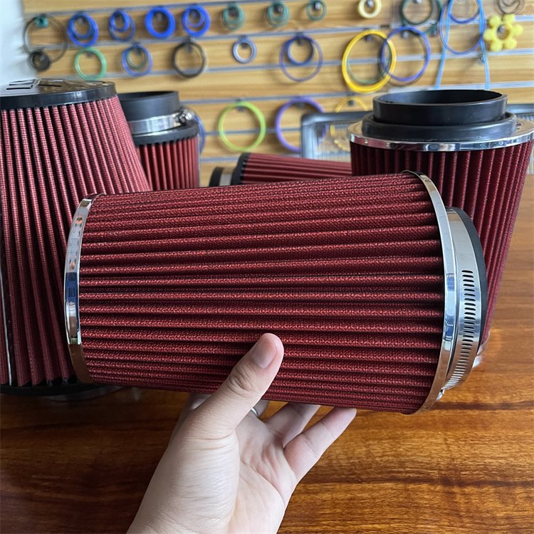High Performance - Universal Clamp-On Chrome SPORT Rubber Air Filter