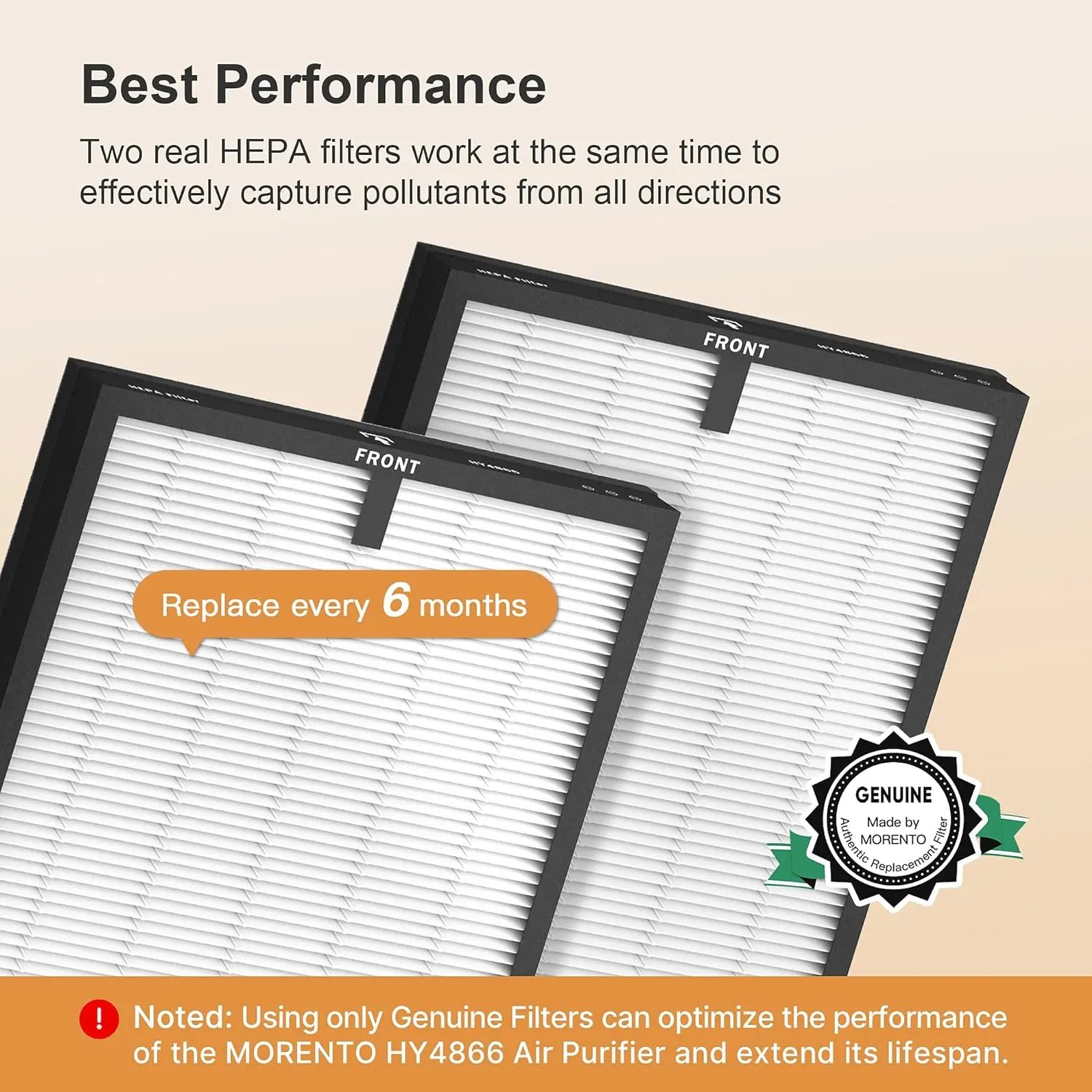 New Arrival Composite Air Filter Black Paper Frame Pleated Hepa Filters H13 for Home
