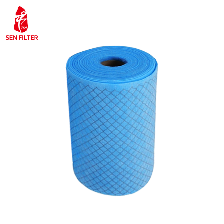 Factory-Produced Air Filter Cabinet With Primary Efficiency Filter Media Roll Paper Frame HVAC Fan