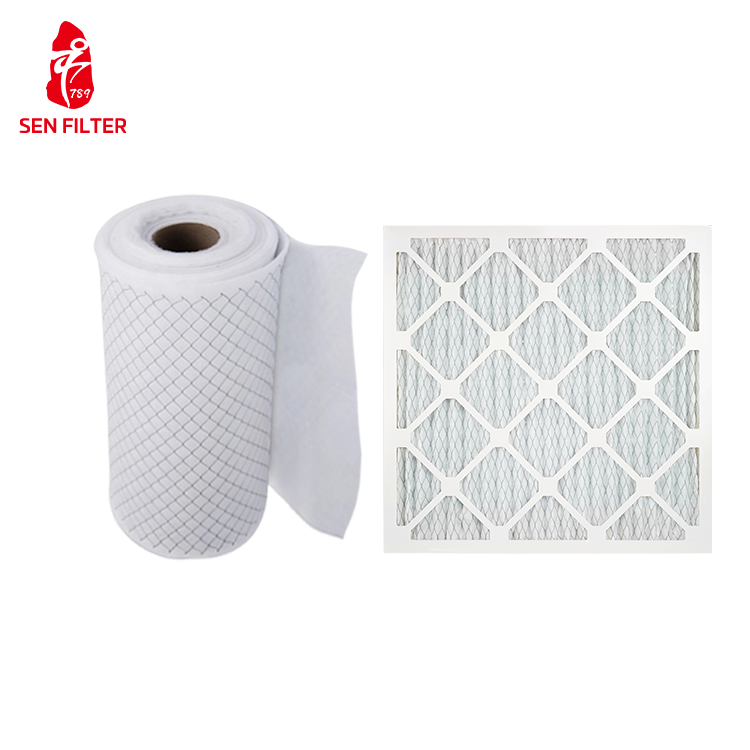 Factory-Produced Air Filter Cabinet With Primary Efficiency Filter Media Roll Paper Frame HVAC Fan