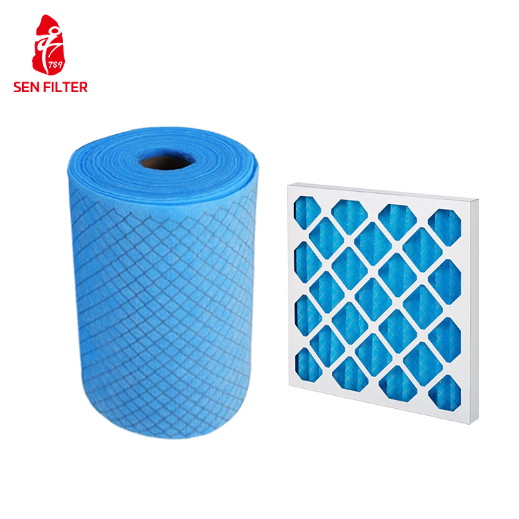 Factory-Produced Air Filter Cabinet With Primary Efficiency Filter Media Roll Paper Frame HVAC Fan
