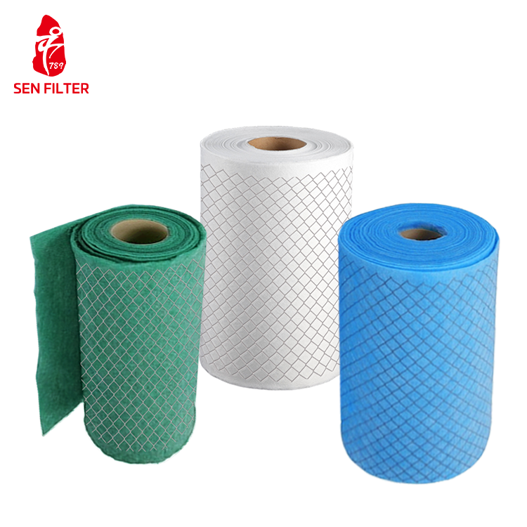 Factory-Produced Air Filter Cabinet With Primary Efficiency Filter Media Roll Paper Frame HVAC Fan