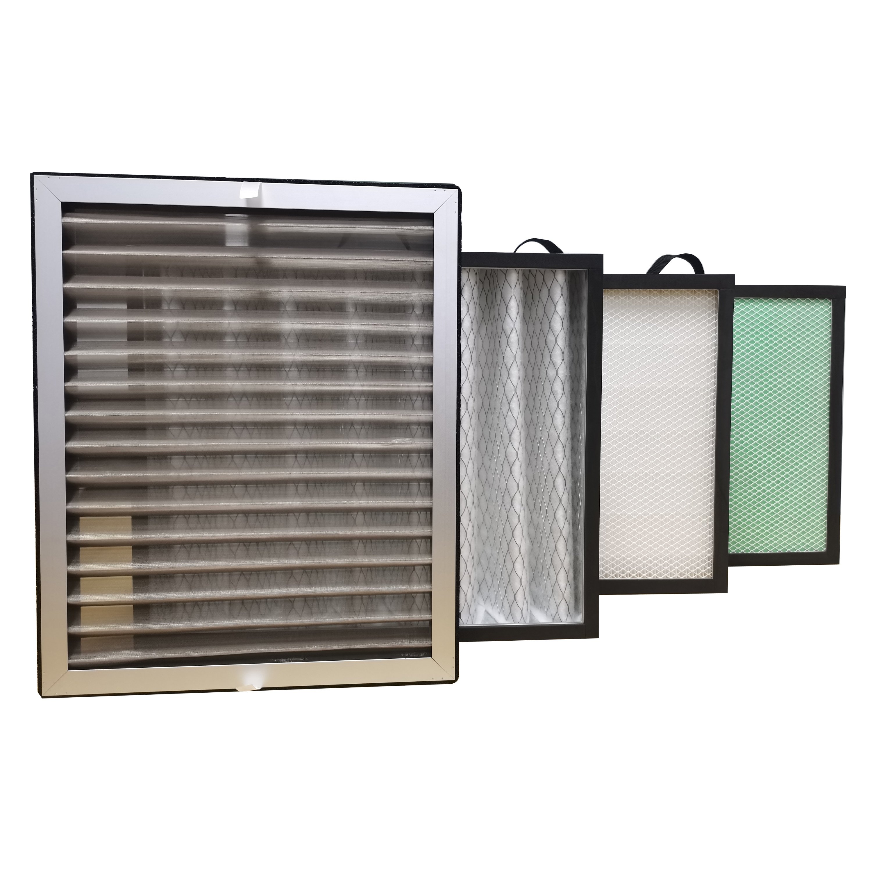 Washable Synthetic Fiber Folding Aluminum Frame Air Filter