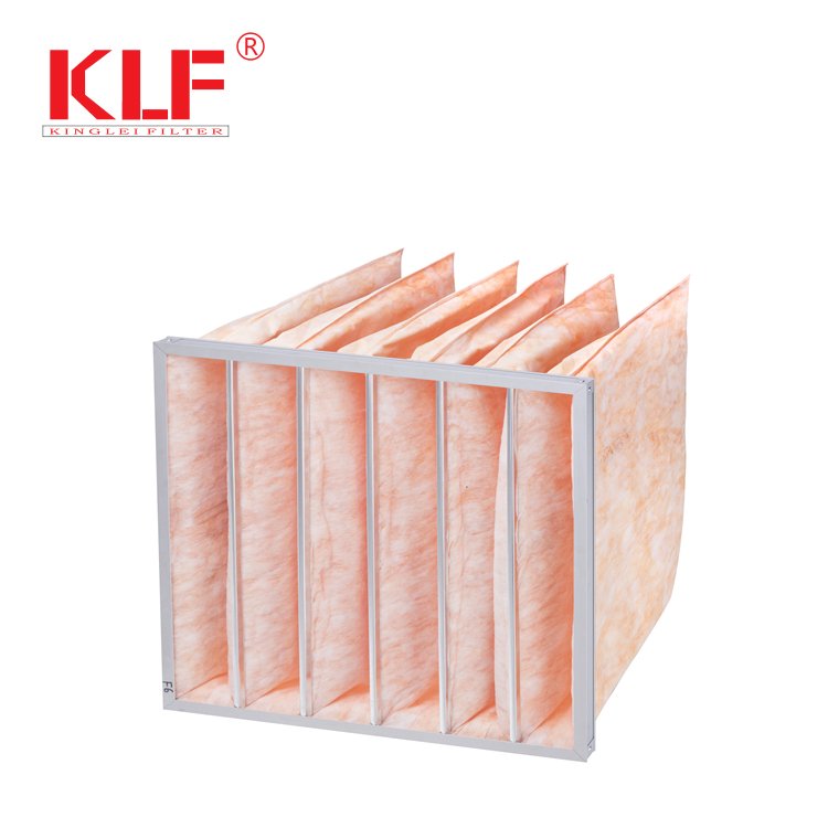 Replacement Mental Frame F5/F6/F7/F8/F9 Non-woven Fabric Pocket Air Filters for HVAC Systems