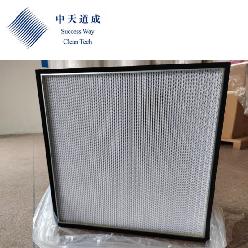 Cosmetic Factory Pharmaceutical Use New High Efficiency Air Filter Aluminum Frame Pleated Panel Tank Type HEPA Filter