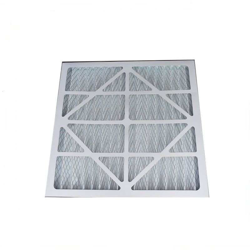 Cosmetic Factory Pharmaceutical Use New High Efficiency Air Filter Aluminum Frame Pleated Panel Tank Type HEPA Filter