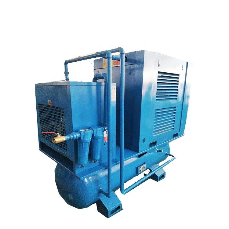Langair 10hp 7.5 kw Combined Screw Air Compressor With Air Dryer Air Filter