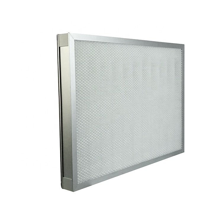 2 by 2 Fan Filter Unit 2 by 4 Mini Pleated H14 99.999 Hepa Air Filter Metal Frame for HVAC Air Purification FFU Laminar Flowhood