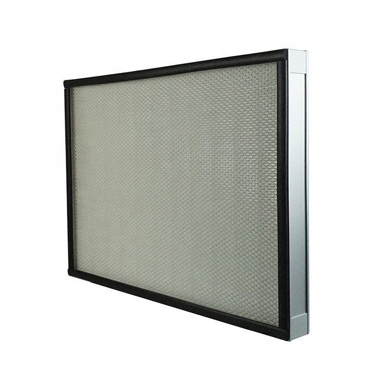 2 by 2 Fan Filter Unit 2 by 4 Mini Pleated H14 99.999 Hepa Air Filter Metal Frame for HVAC Air Purification FFU Laminar Flowhood