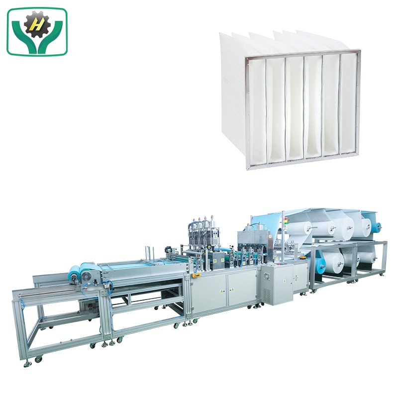 Automatic G4 F5 F6 F7 Ventilation System Industrial Air Conditioning Pocket Air Filter Making Machine