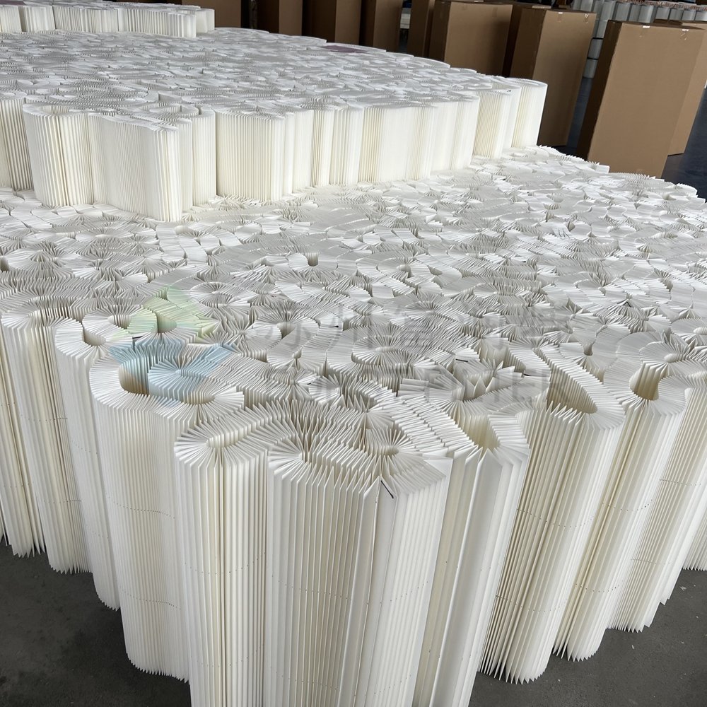 High Efficiency Air Filter Paper Roll Customizable Supplier Factory Polyester Air Filter Paper Pleated With Bands