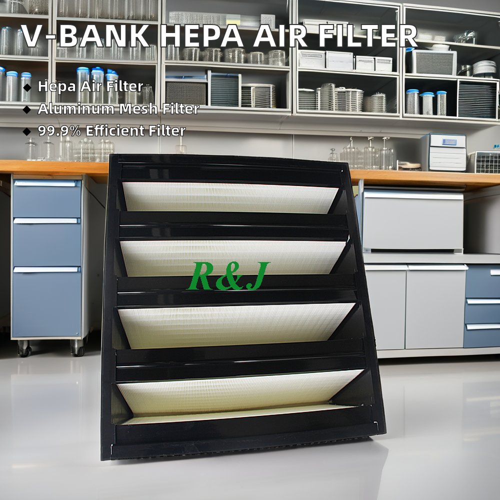 V-bank Ventilation Filter F7 Plastic Frame 592 X 592x 292mm V Cell Air Filter