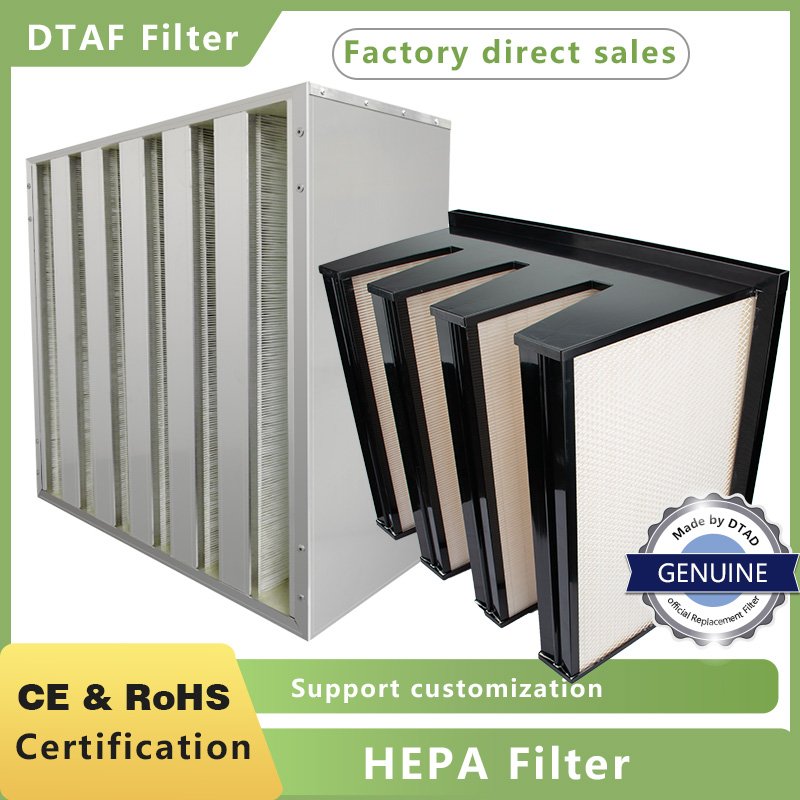 V-bank Ventilation Filter F7 Plastic Frame 592 X 592x 292mm V Cell Air Filter