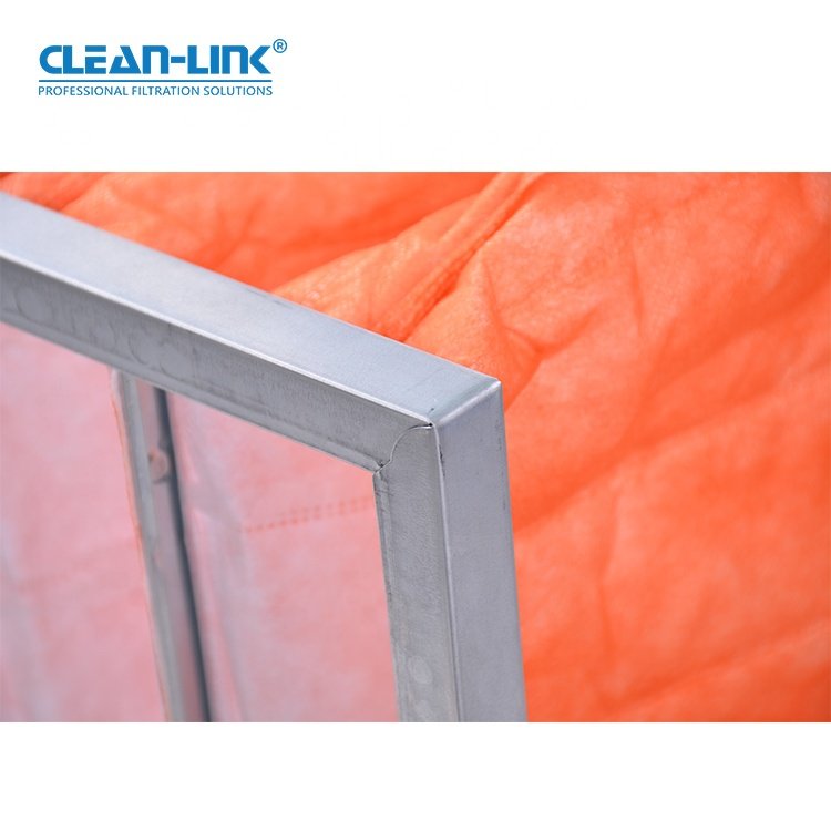 Clean-Link Synthetic Fiberglass Filter Media Bag Air Filter Pocket Filter