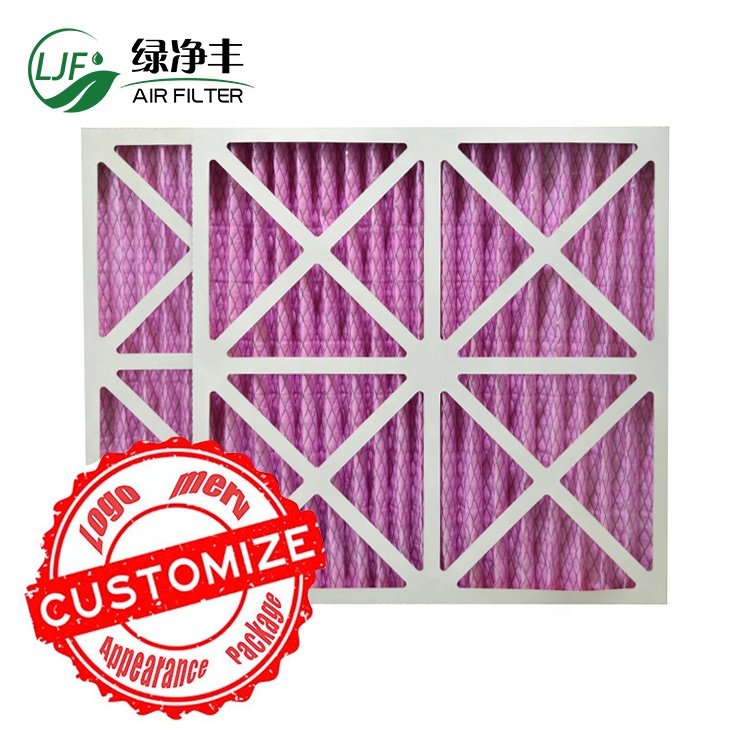 Customized Pleated HVAC air Filter for AC Furnace Filter Replacement for air Conditioner Filtration