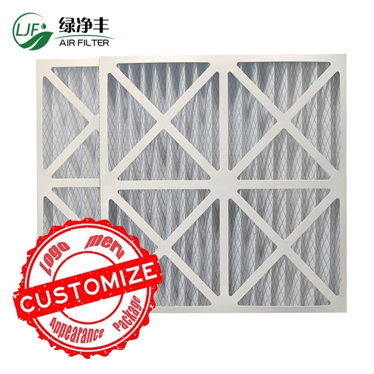 Customized Pleated HVAC air Filter for AC Furnace Filter Replacement for air Conditioner Filtration