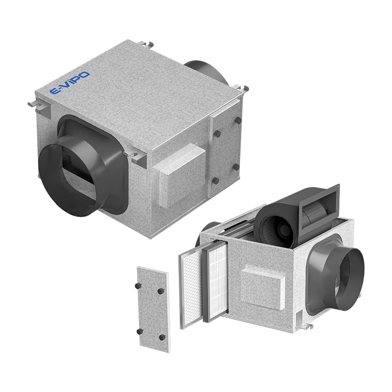 Fresh Air Ventilation System Ceiling Mechanical Extract Ventilation MEV HEPA Ventilation Positive Intake Air To Home