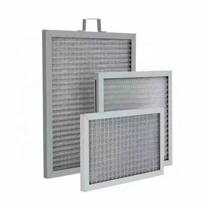 Factory Air Filters Aluminum Alloy Waved Multi Layers Pleated Metal Mesh for HVAC Air Filter Anti-mosquito